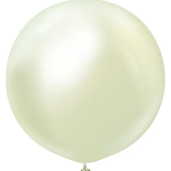 Stora Latexballonger Chrome Green Gold (2-pack)