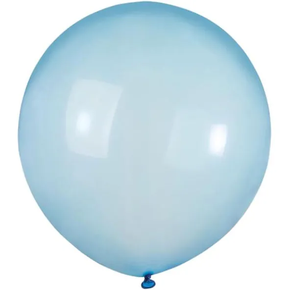Stora Runda Blå Rainbow Crystal Ballonger (10-pack)