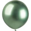 Stora Runda Gröna Chrome Ballonger 25-pack (25-pack)