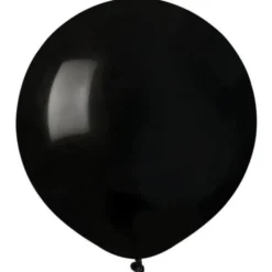 Stora Runda Svarta Ballonger (10-pack)
