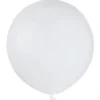 Stora Runda Vita Ballonger (10-pack)