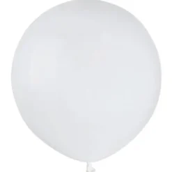 Stora Runda Vita Ballonger (10-pack)