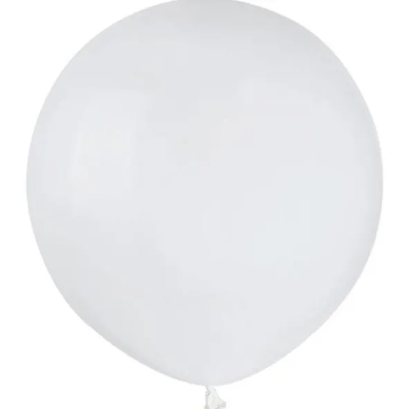Stora Runda Vita Ballonger (10-pack)
