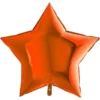 Stor Folieballong Stjärna Orange