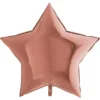 Stor Folieballong Stjärna Roséguld