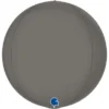 Stor Globe Folieballong Platinum Grå