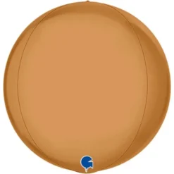 Stor Globe Folieballong Platinum Champagne