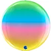 Stor Globe Folieballong Rainbow