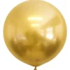 Stor Latexballong Chrome Guld