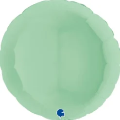 Stor Rund Folieballong Pastellgrön Matt