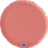 Stor Rund Folieballong Satin Roséguld