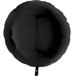 Stor Rund Folieballong Svart