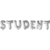 Student Bokstavsballonger Silver