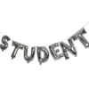 Student Folieballonger Silver