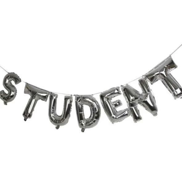Student Folieballonger Silver