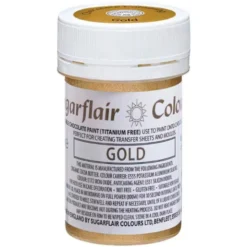 Sugarflair Karamellfärg Guld Matt
