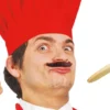 Svarta Maskerad Mustascher 12-pack