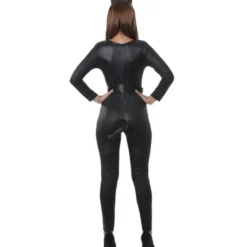 Svart Katt Maskeraddräkt (Small (36-38))