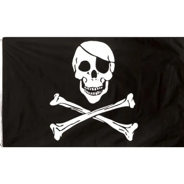 Svart Piratflagga