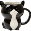 Svartvit Katt Mugg