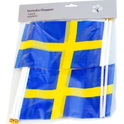 Svenska Handflaggor På Pinne