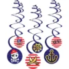 Swirl Dekorationer Pirates Map