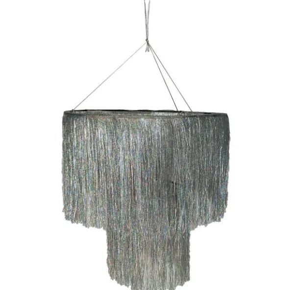 Takdekoration Silverfolie Fransar 50 cm