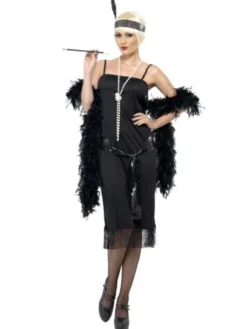 20-tals Flapper Maskeraddräkt (Small (Strl 36-38))