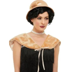 20-tals Hatt och Krage Beige