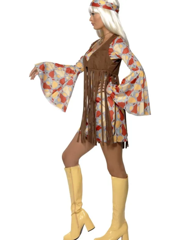 70-tals Hippie Maskeraddräkt Medium (Medium (40-42))