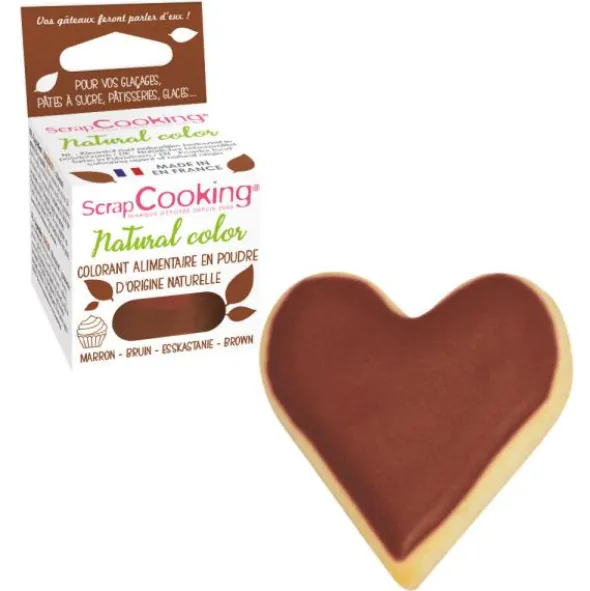 Ätbar Pulverfärg Brun ScrapCooking