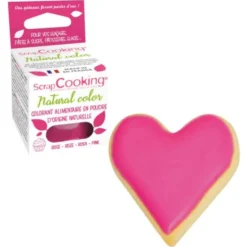 Ätbar Pulverfärg Rosa ScrapCooking