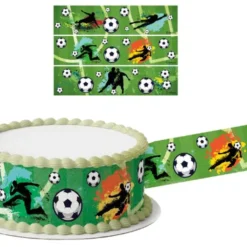 Ätbart Tårtband Fotboll 21 x 5 cm 3-pack 17,5 g