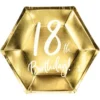 18th Birthday Assietter Guld