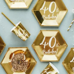 40th Birthday Muggar Guld
