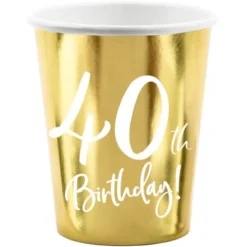 40th Birthday Muggar Guld