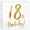 18th Birthday Servetter Guld