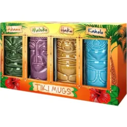Tiki Muggar 4-pack