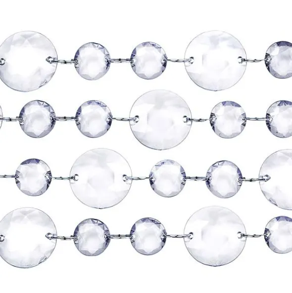 Transparent Kristallgirlang