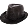 Trilby Hatt Svarta Paljetter