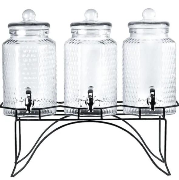Trippel Drinkdispenser med Ställ