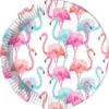Tropical Flamingo Papperstallrikar