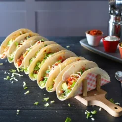 Trä Tacohållare