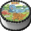 Tårtbild Dinosaurie Dino Adventure A