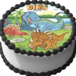 Tårtbild Dinosaurie Dino Adventure A