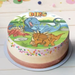 Tårtbild Dinosaurie Dino Adventure A