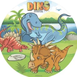 Tårtbild Dinosaurie Dino Adventure A