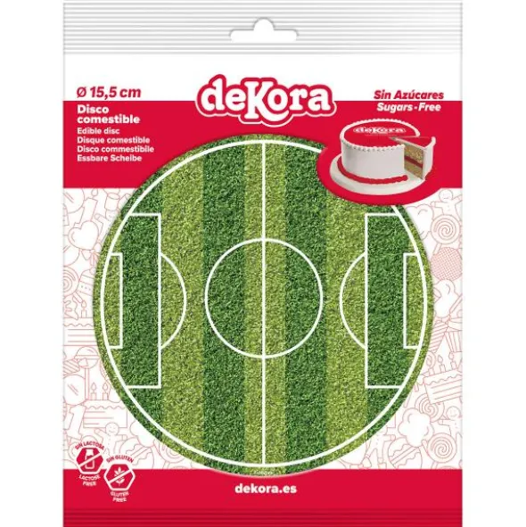 Tårtbild Fotbollsplan Liten