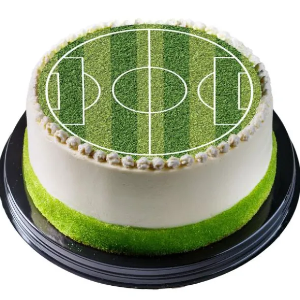 Tårtbild Fotbollsplan Liten
