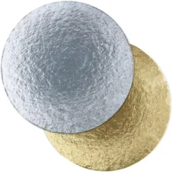 Tårtbrickor 24 cm Guld och Silver 100-pack